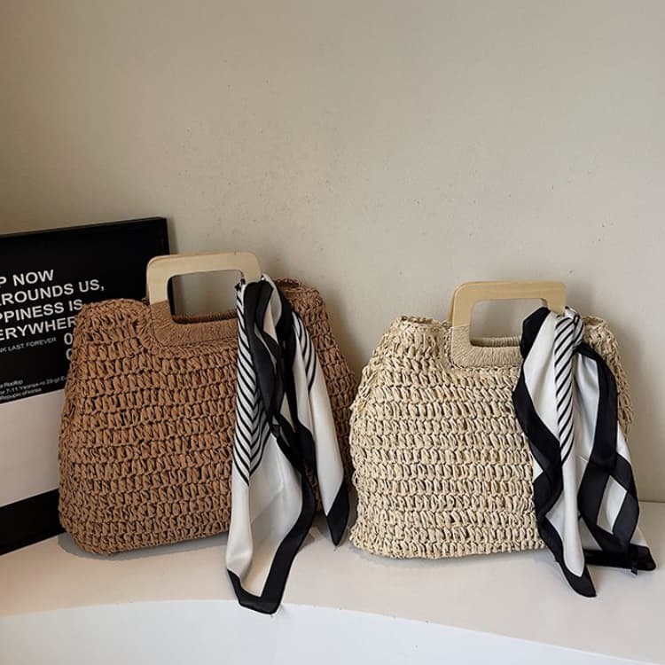 Straw Bags For Women Summer Casual Woven Crossbody Shoulder Travel Handbag Beach Bag Female Rattan Handbags Bag Women