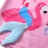 Baby Toddler Girls Rashguard Two Pieces Swimsuit Set Long Sleeve Mermaid Bathing Suits Bikini Bottoms Sun Protection Swimwear 1-10T
