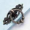 2pcs Vintage Drawer Handles with Screws, Vintage Hanging Rings for Cabinet Door Drawer Handles