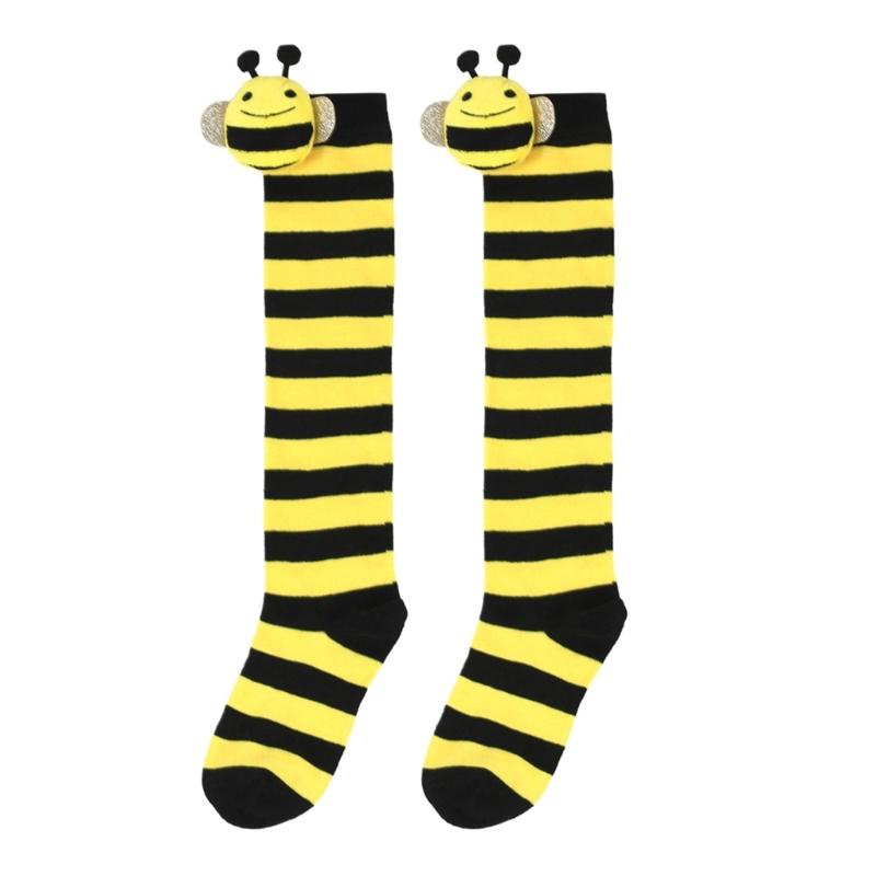 Stripe Thigh High Socks for Kids Over the Knee High Socks Cosplay Long Stockings