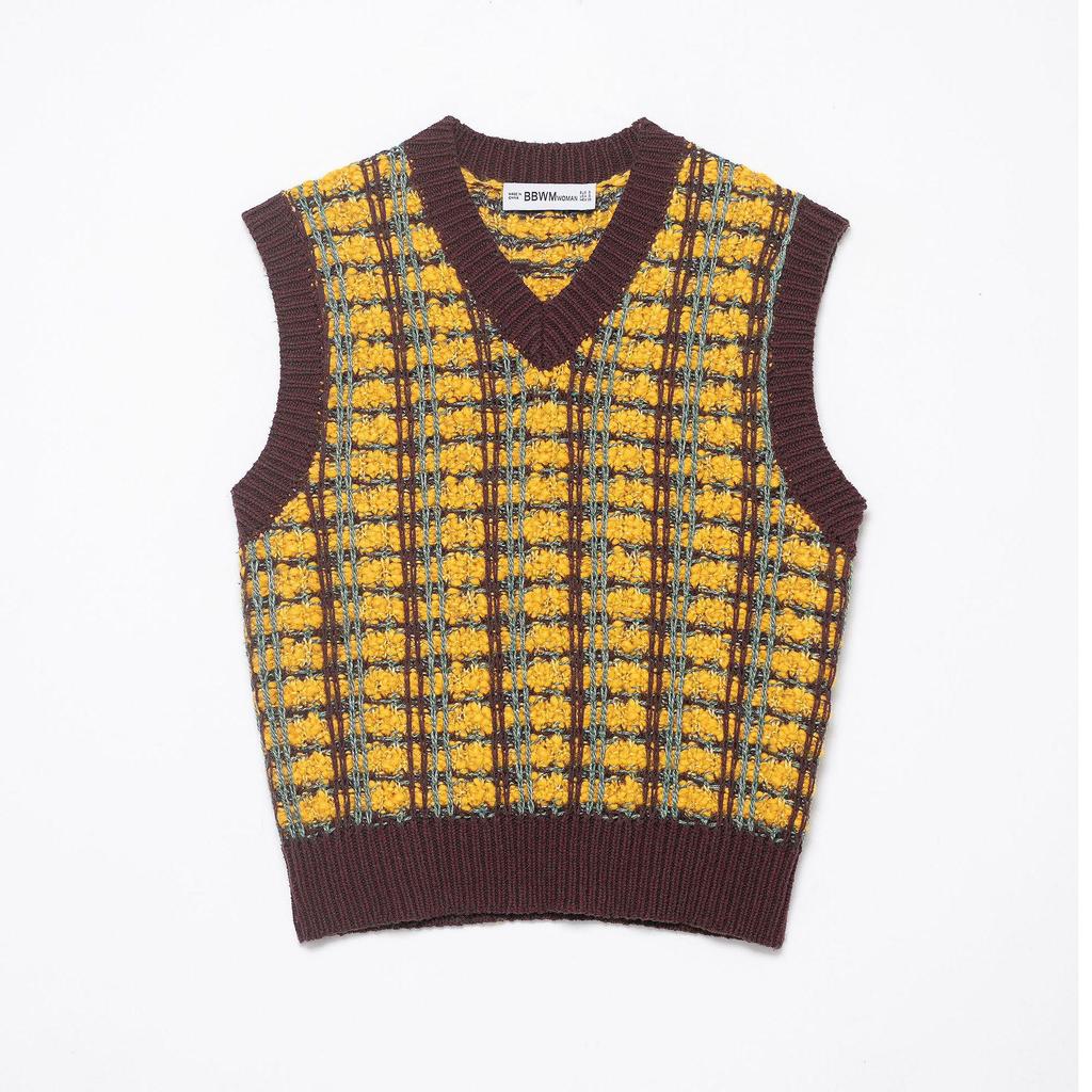 Autumn 2025 Women's European & American Style Sleeveless Knit Vest - Casual, Loose Texture Fashion.