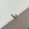 14k volume heart piercing