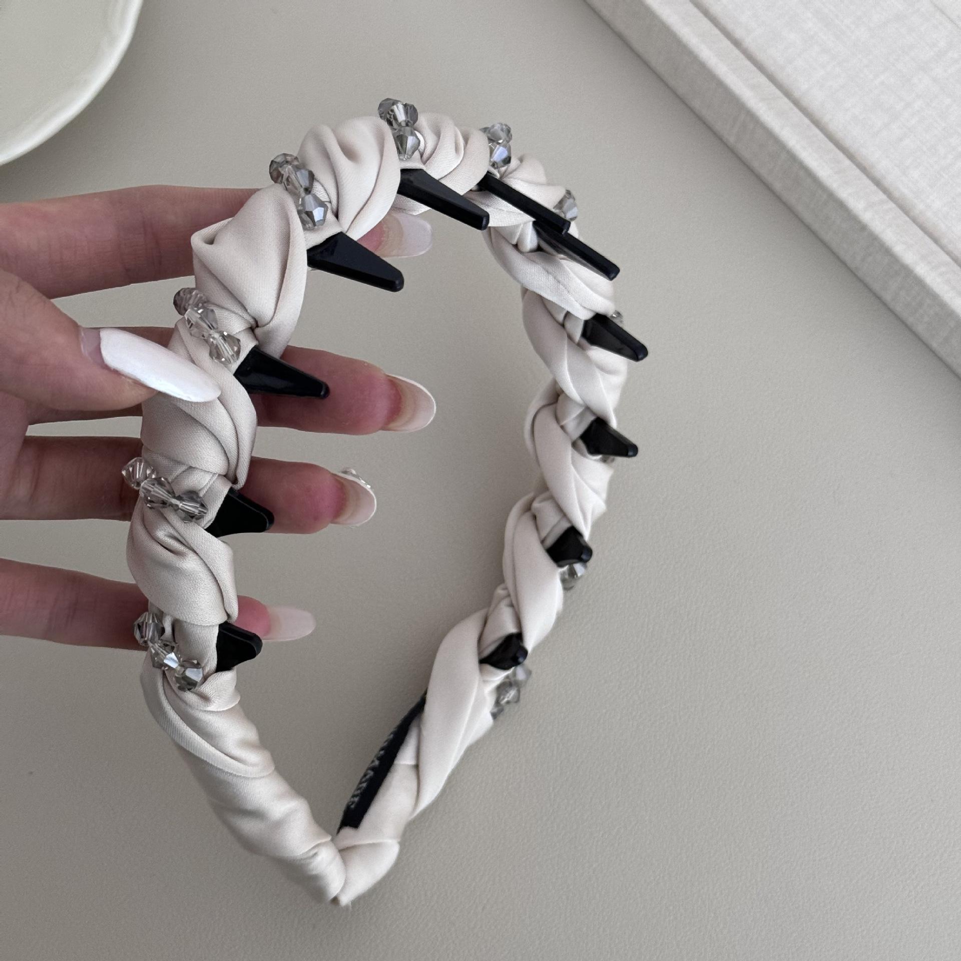 

Повязка на голову аксессуары для волос для девочек женщин повязка стразы фасинаторы элегантный обруч винтажный популярный ведущий модный взрослые новинка