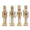 38cm Christmas Nutcrackers Soldier Unfinished Nutcrackers Figurine Painting Craft Unpainted Puppet Ornament Decors