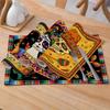 Linne Cinco De Mayo Bordstabletter Mexikanska Bordsmattor Köksaccessoarer Cinco De Mayo Högtidsfest Bordstabletter Dekorationer