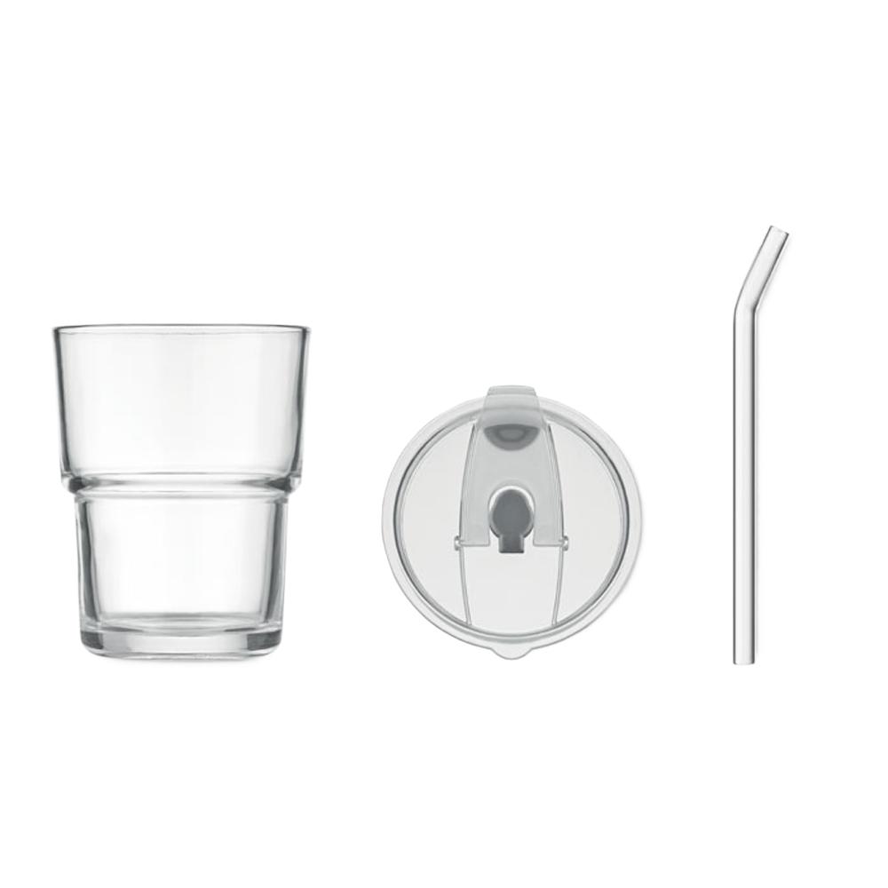 MidOcean Sip Straw Glass 400ml Tumbler