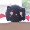 Charming Cartoon Cat Demon Plush Cushion For Relaxing Sleep And Stylish Backpack Accessory