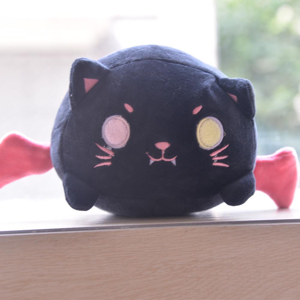 Charming Cartoon Cat Demon Plush Cushion For Relaxing Sleep And Stylish Backpack Accessory