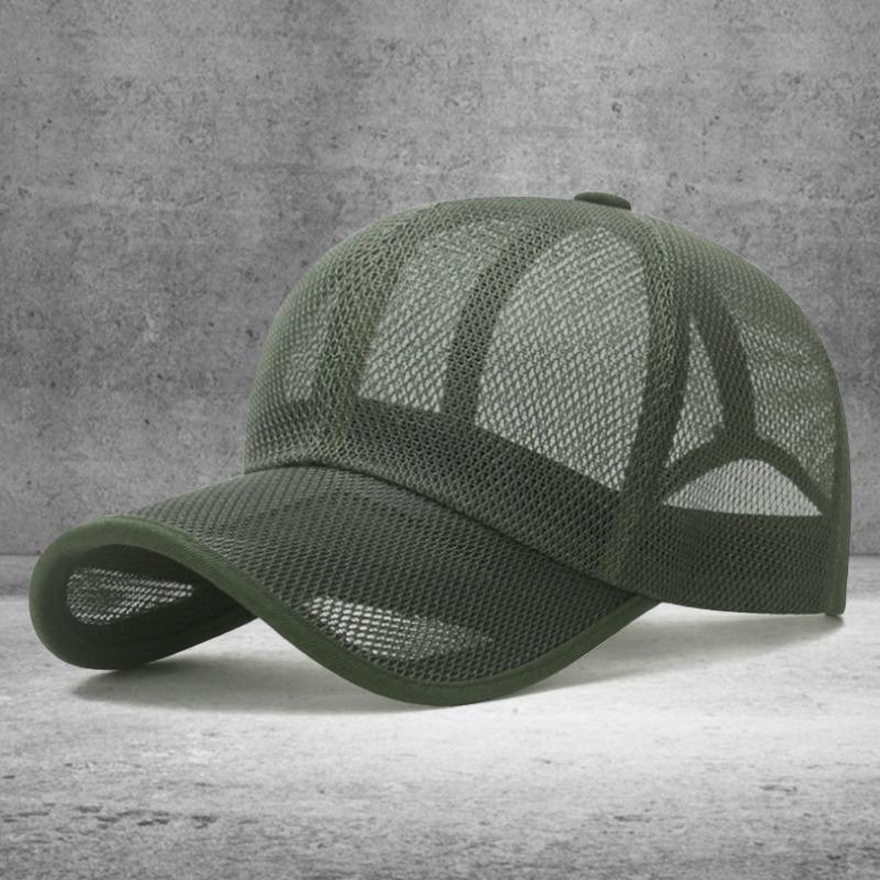 Summer Hollow Breathable Mesh Hat Sun Hat Men's and Women's Outdoor Travel Sunshade Sunscreen Cap