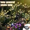 Solar LED Firework Lawn Lamp Colorful/Warm Color Garden Lights for Courtyard Walkway Garden Outdoor Party Decoration