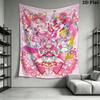 Pretty Cure Wall Tapestry Aesthetic Wall Hanging Printed Fabric Blanket Decorative Tapestries for Bedroom Living Room Home Decor