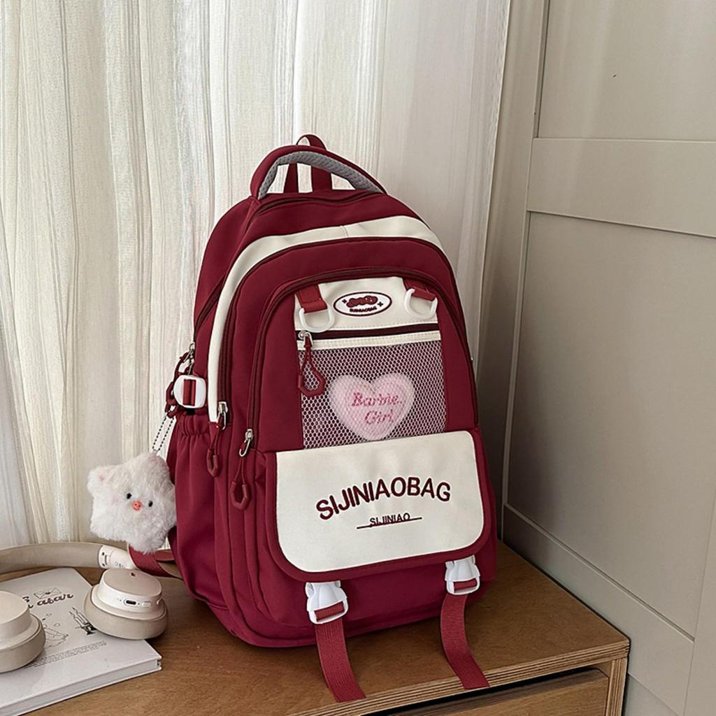 Korean Style Women's High School Backpack - Large Capacity Shoulder Handbag