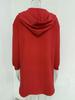 Solid Color Autumn-Winter Simple Fashion Velvet Hooded Cardigan Sweatshirt