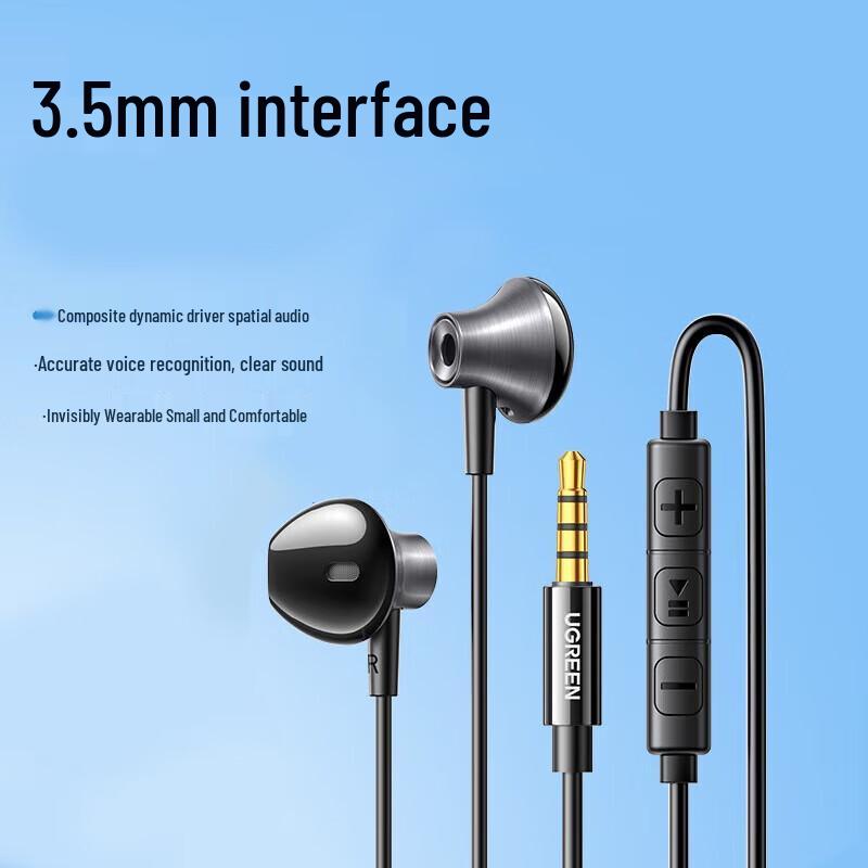

UGREEN Half In-ear Wired Earphones