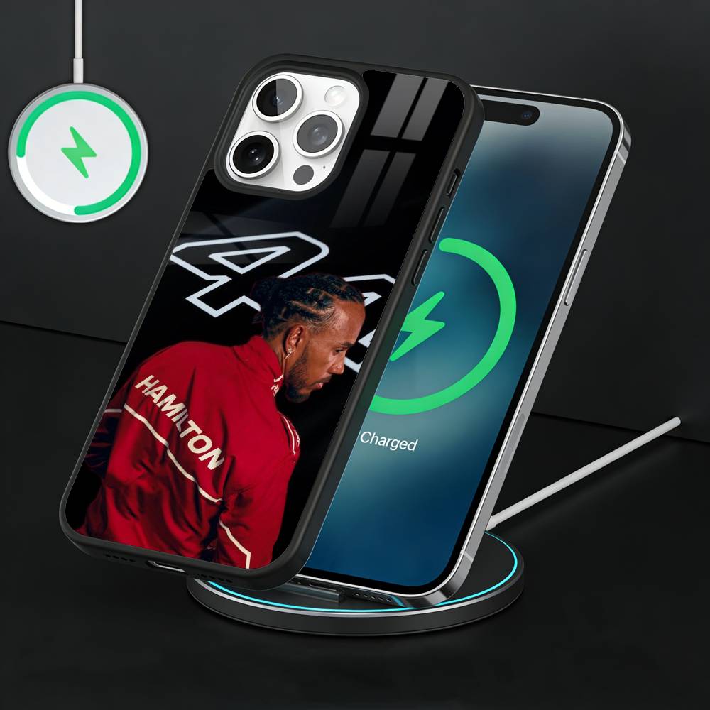 44 L-Lewis H-Hamilton-S Phone Case For iPhone17,16,15,14,13 Plus,Pro Max Magnetic For Magsafe Wireless Charging