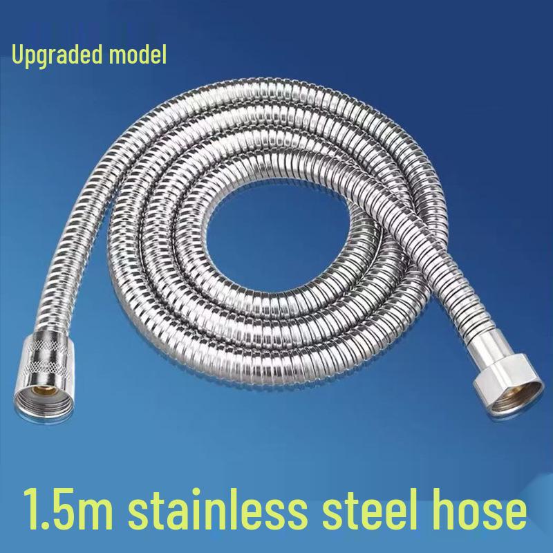 Universelles Duschschlauch-Set aus 304 Edelstahl - Verdicktes Metall-Warmwasserbereiter-Zubehörrohr