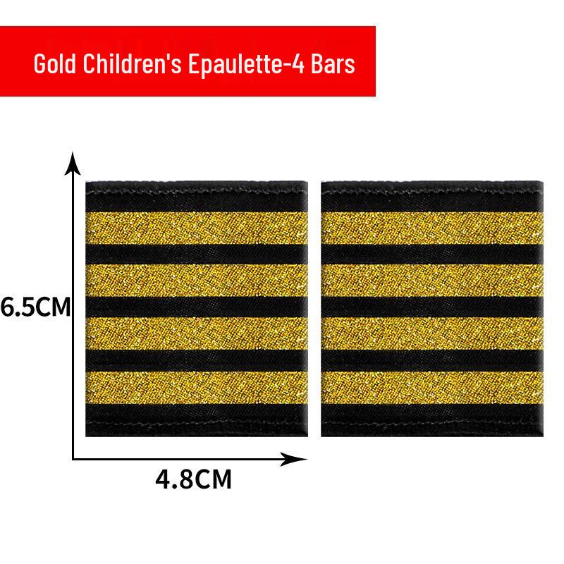 Aviation Epaulettes: Pilot, Captain, Flight Attendant & Trainee Styles with Bullion Wire Ribbon