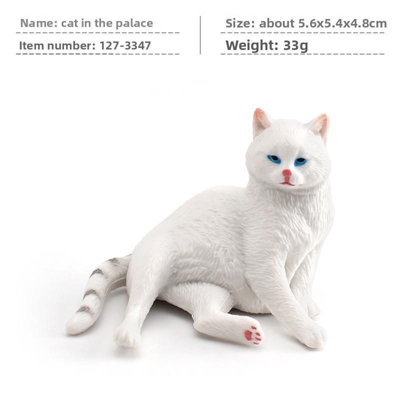 Cat Cartoon Pvc Sculpture With Realistic Form For Home Display Gift Childrens