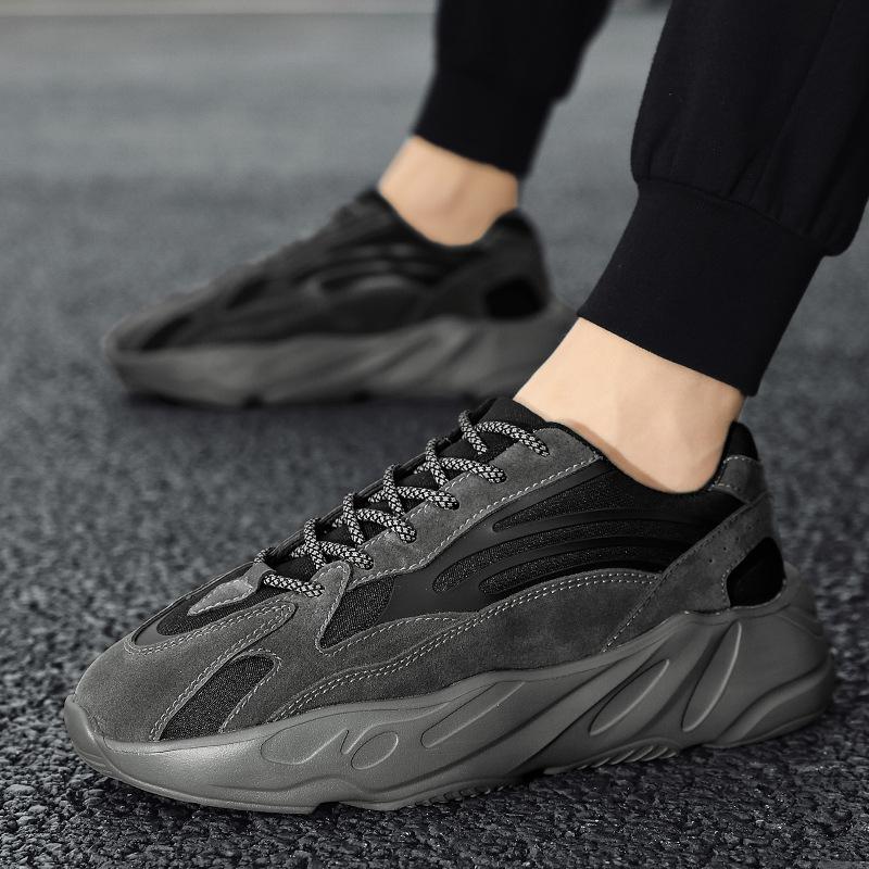 Kokosnuss Schuhe Mondlandung 700 Paar Lauf-Sneaker Herren leichte Sohle Lederoberfläche atmungsaktiv lässig Papa Schuhe