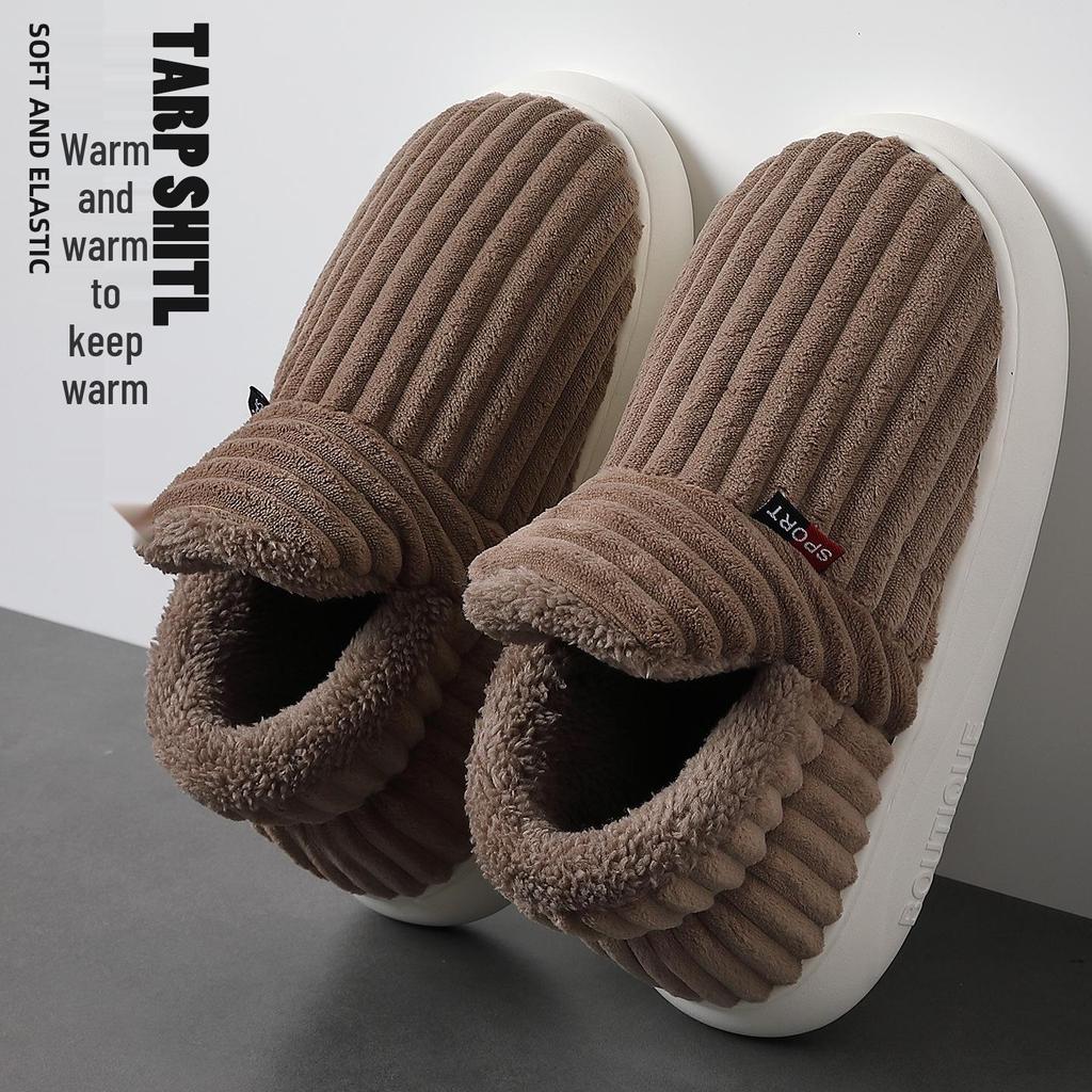Women's Plus Velvet Thickened Cotton Boots - Stylish Autumn/Winter Slippers for Cold Protection