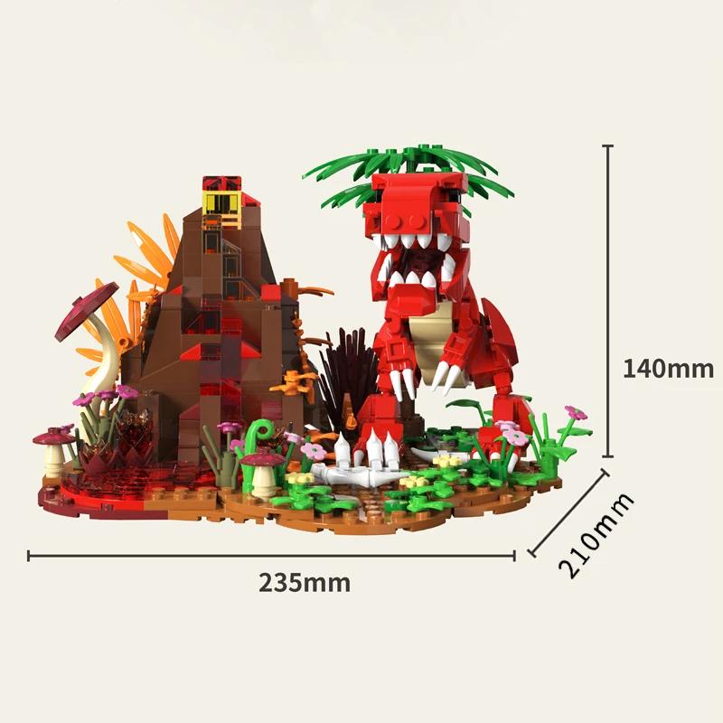 

MY OWN CREATION Jurassic Series Tyrannosaurus Rex Dinosaur Building Blocks Cute Pterosaur Brachiosaurus Blocks Playthings Children Birthday Gifts Paper Instruction
