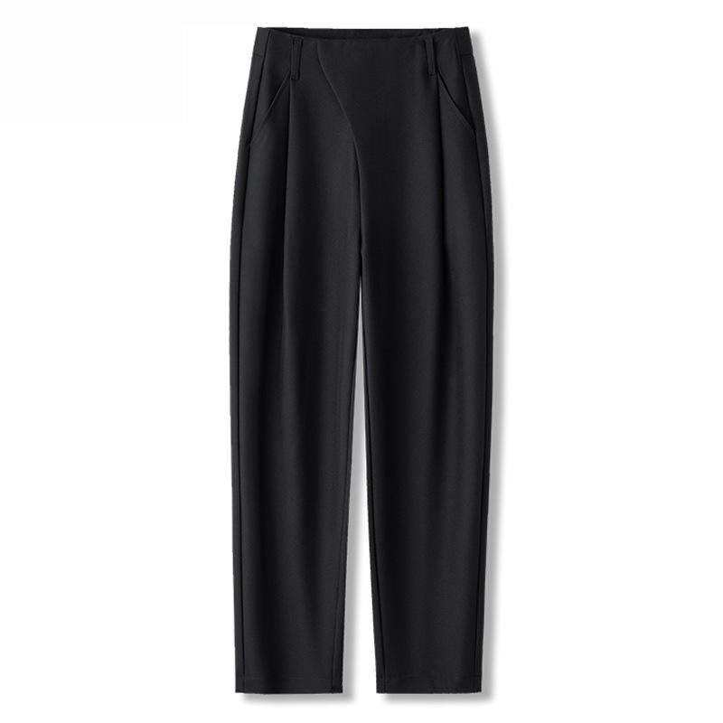 2024 Summer Women's High Waist Slimming Harem Pants - New Fashion Temperament, Casual Draping Cigarette Style