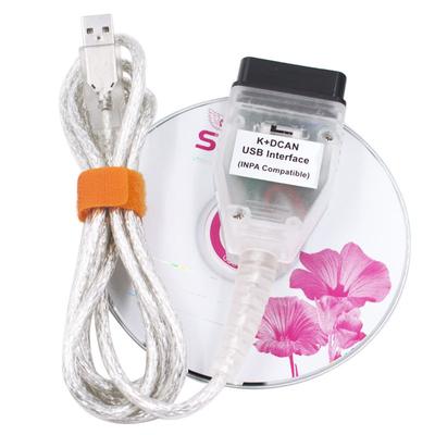 Διεπαφή USB OBD2 για BMW - INPA/Ediabas - K+DCAN Επιτρέπει τον πλήρη διαγνωστικό έλεγχο της BMW από το 1998 έως το 2008 (όλες οι Λειτουργίες όπως στη διεπαφή OMNITEC)