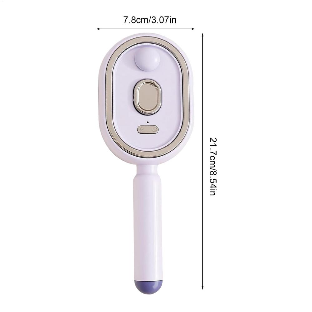 Steam Hair Straightener Brush Rechargeable Detangling Comb Built-in Oil Measuring Cup Professional Smoothing Steam Styling Brush