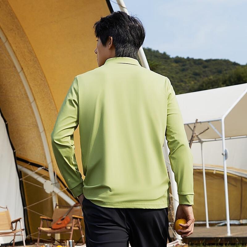 SEVEN Men s Seamless Brushed Long Sleeve Polo Shirt M