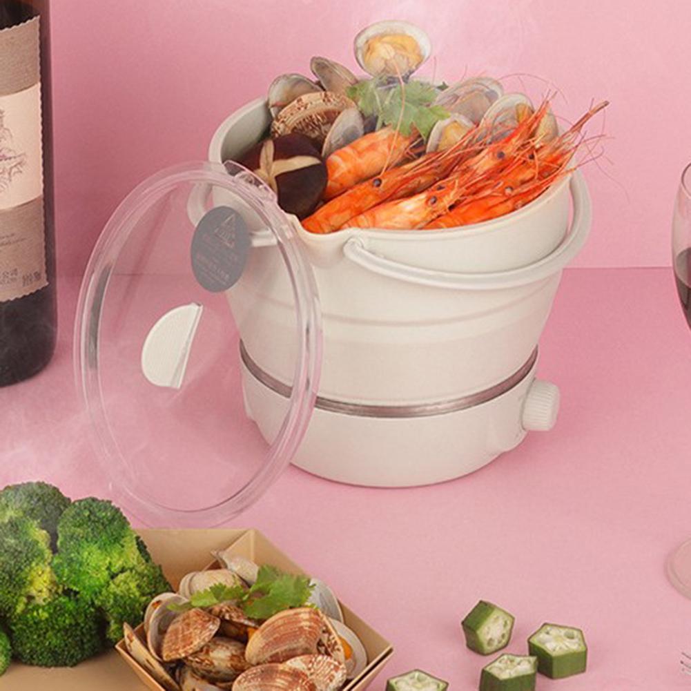 Buy Multifunctional Electric Skillet Portable Folding Electric Hot Pot Travel for Student