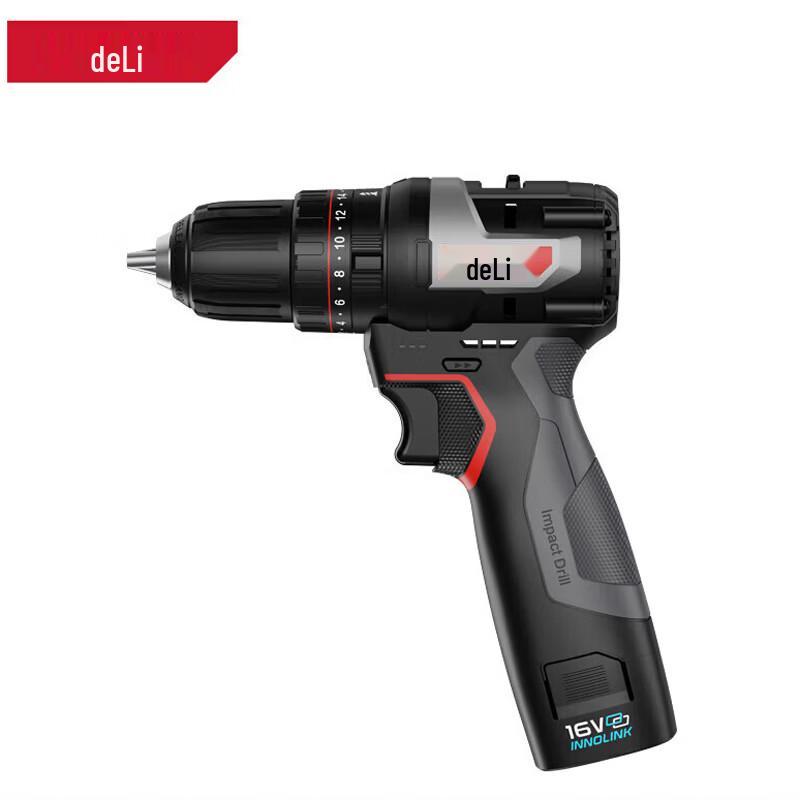 

Deli DE-CZ16-1 16V Cordless Impact Drill CN plug (adapter included)
