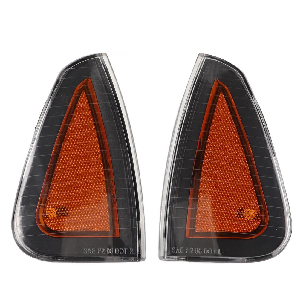 2 Pcs Front Turn Signal Light Cover 4806218AD Side Marker Lamp Cover Replacement for Dodge Charger LX SRT8 2006‑2010