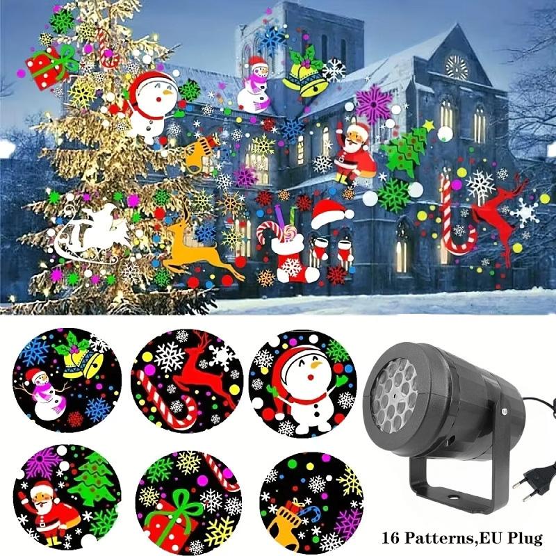Christmas Projector Lights Outdoor Holiday Led Projection Lamp Waterproof Xmas Decor Snowflake Laser Light Party Stage Lights