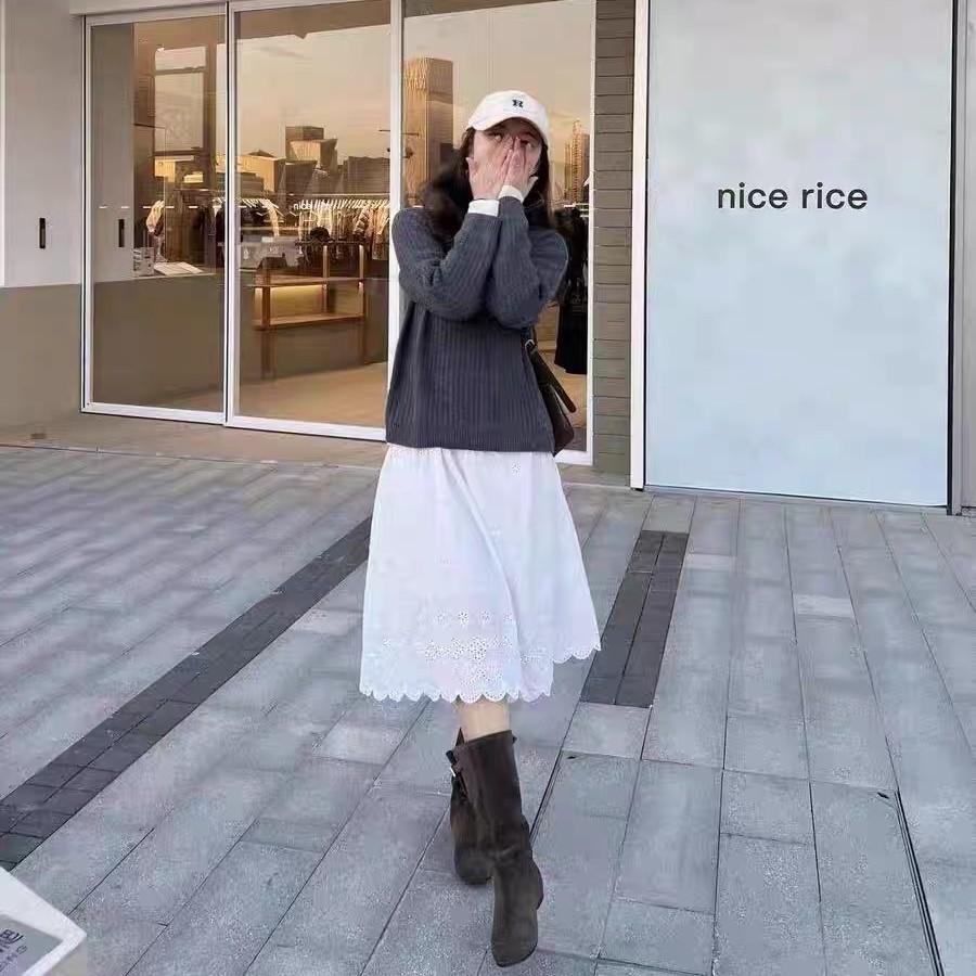 Sheepskin Version~ Pile Boots Belt Buckle Skinny Boots Pointed Low Heel Retro Western Cowboy Boots Female Knight Boots