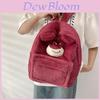 Adorable Strawberry Bear Plush Backpack For Girls Spacious And Cute School Bag