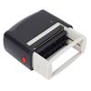 Self Inking Stamper Letter Number Symbol Refillable Automatic Press Stamper for Office School Home 58x22MM Black Shell