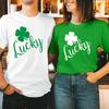 TSHIRT (239) LUCKY SHAMROCK St Patrick's Day Girl Boys Lost Gods Funny T-Shirt
