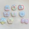 10Pcs Fresh Candy-colored Cute Cartoon Button DIY Accessories for Kids' Clothing Hairpins Cream Gel Phone Cases Flatback Decor