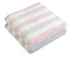 Kosugizen Senshu Towel Bath Towel Senshu Glad Border 2 Colors 1 Piece Each 63 x 120 cm Thin Type 2 Piece Set Easy-drying TK-6020-2