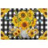 Bohemian Geometric Retro Placemat - Vintage Polyester Heat-Resistant Dining Mat