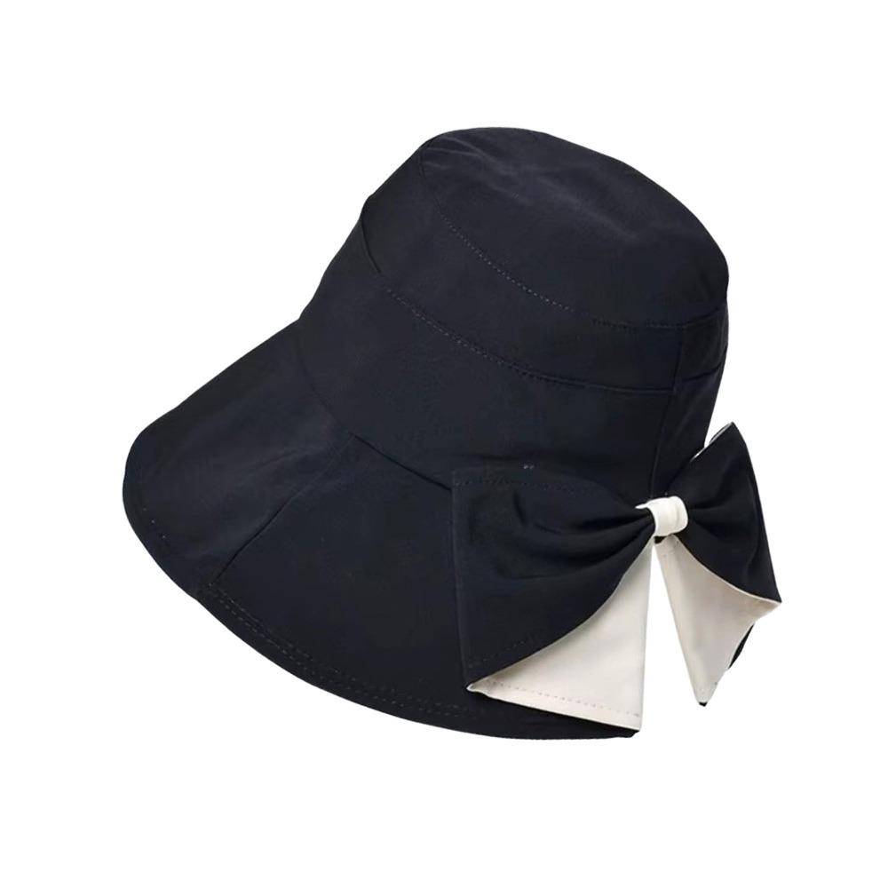 360° Protection Bucket Hats Bowknot Sun Protective Hat New Fisherman's Hat Outdoor Travel