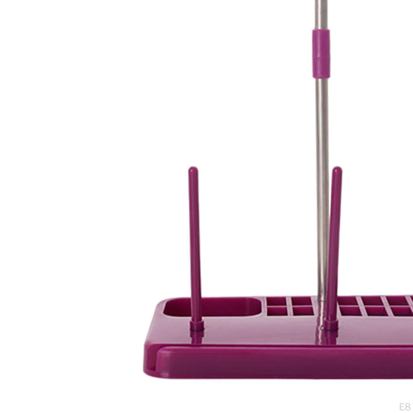 Подставка-органайзер для швейных ниток со съемным держателем катушек синий — фото 10