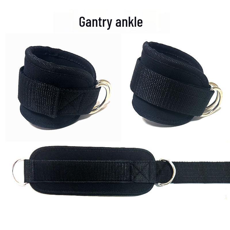 Double D-Ring Ankle Straps for Leg and Glute Training with Resistance Bands