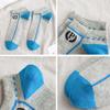 5 Pairs Men's Short Socks Letter P Mesh Socks Spring/Summer Sweat-absorbing and Breathable Sleeve Thin Ins Fashion Socks