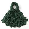 Muslim Modal Hijab Cotton Rayon Scarf for Women Double Stitching Wide Edge Rayon Shawl Islamic Thin Soft Viscose Turban Headband