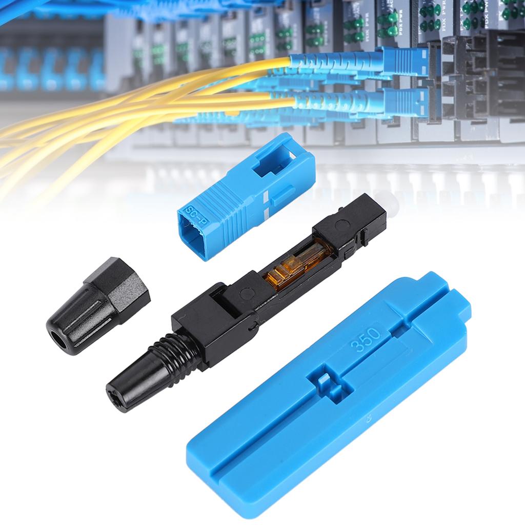 20Pcs Optic Fiber Quick Connectors Telecommunications Grade Embedded Reusable Sc UPC