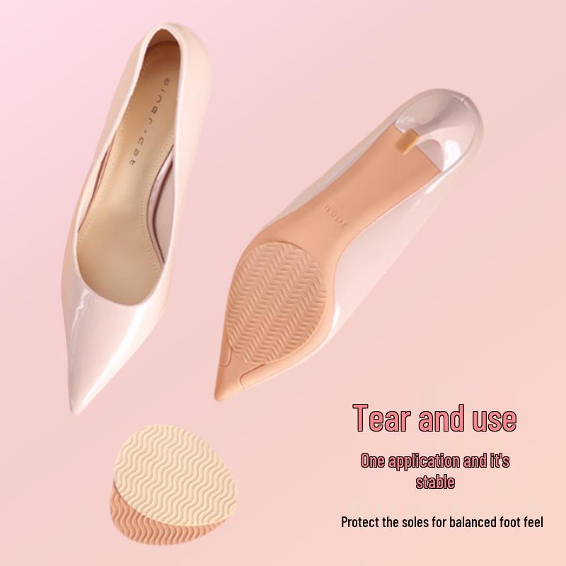 Water Ripple Non-Slip Silicone Heel Stickers