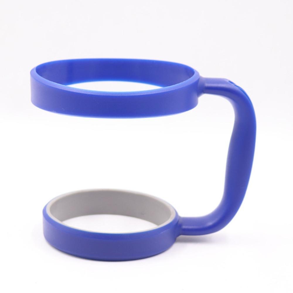 

Держатель для дорожной кружки с двойными кольцами, пластиковый, автомобильный, ручка для чашки, аксессуары для чашки, ручка для стакана, термос синий