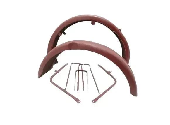 Fit for 1950s Bsa C11 C10 250cc Raw Metal Front Rear Mudguard Set+Stays Fitting