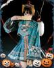 JIURUN Halloween Cosplay Jiangshi Lolita Anime Gothic Retro Lolita School Cultural Dark Performance Cute Christmas Costume, Dress, Embroidery, Lolita,